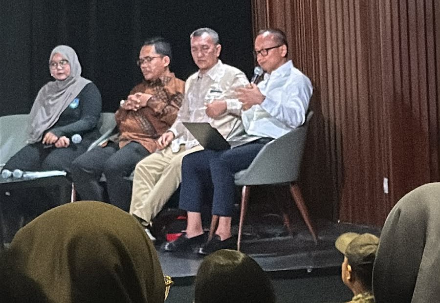 Panel discussion on stage