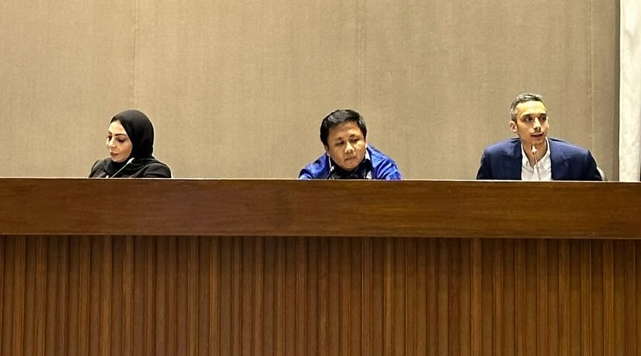 Speaker panel at the 4th International Youth Forum on SDGs and Human Rights